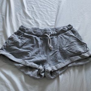 Gray lounge shorts